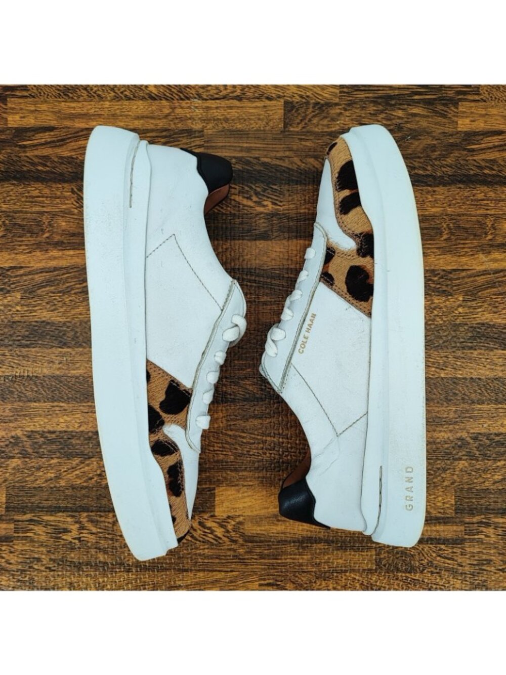 Cole Haan GrandPrø Rally Court Womens 7.5US Sneakers Leather White Casual W17740 - Picture 5 of 10